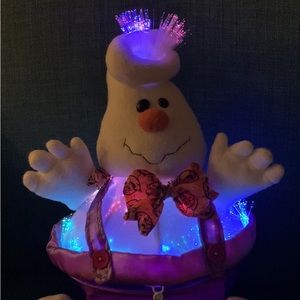 Halloween ghost with iridescent lights